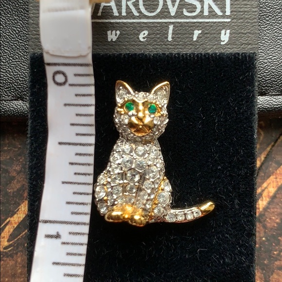♦️SOLD♦️SWAROVSKI Crystal Kitten Cat Pin - Picture 3 of 7